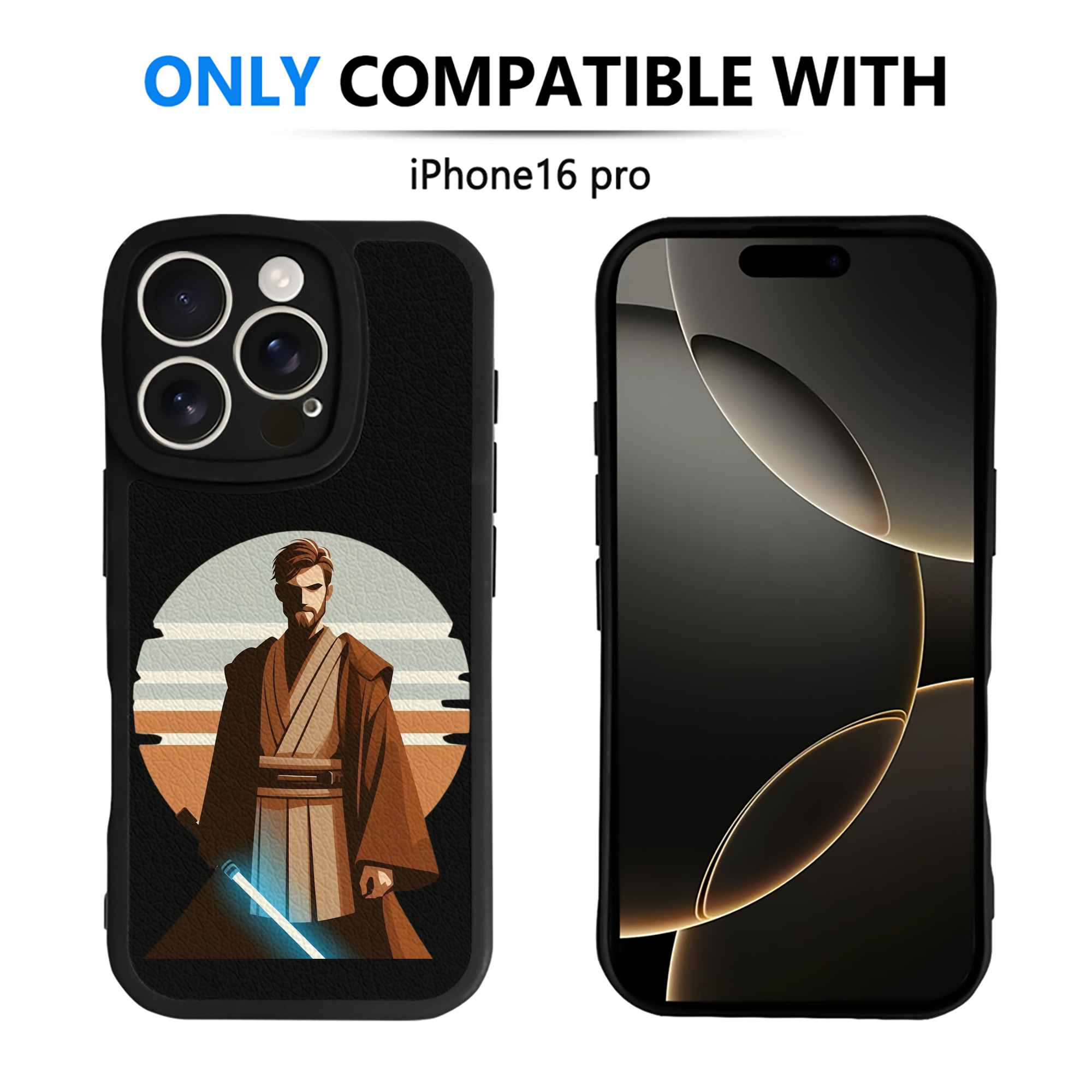 （画像用） スター・ウォーズ Star Wars 【iPhone 16シリーズ対応】シリコンスマホケース（レザー調） 材質：シリコン